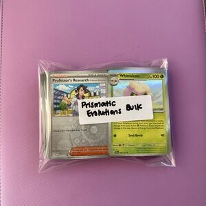 Pokemon Prismatic Evolutions Bulk Card Set